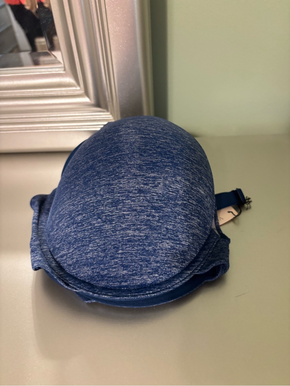 PINK Victoria's Secret Blue Heather Push-Up Bra